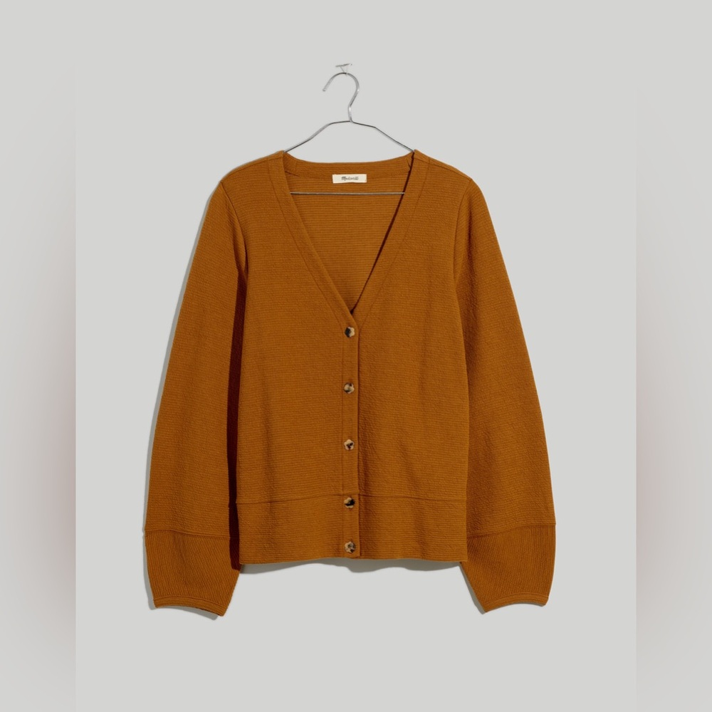 Madewell Plus Size Pieced-Sleeve Cardigan